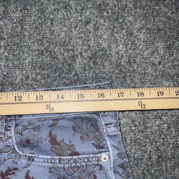 Pilcro Anthropologie Jeans Womens Size 29 Blue Denim Floral Slim Boyfriend - Picture 4 of 11